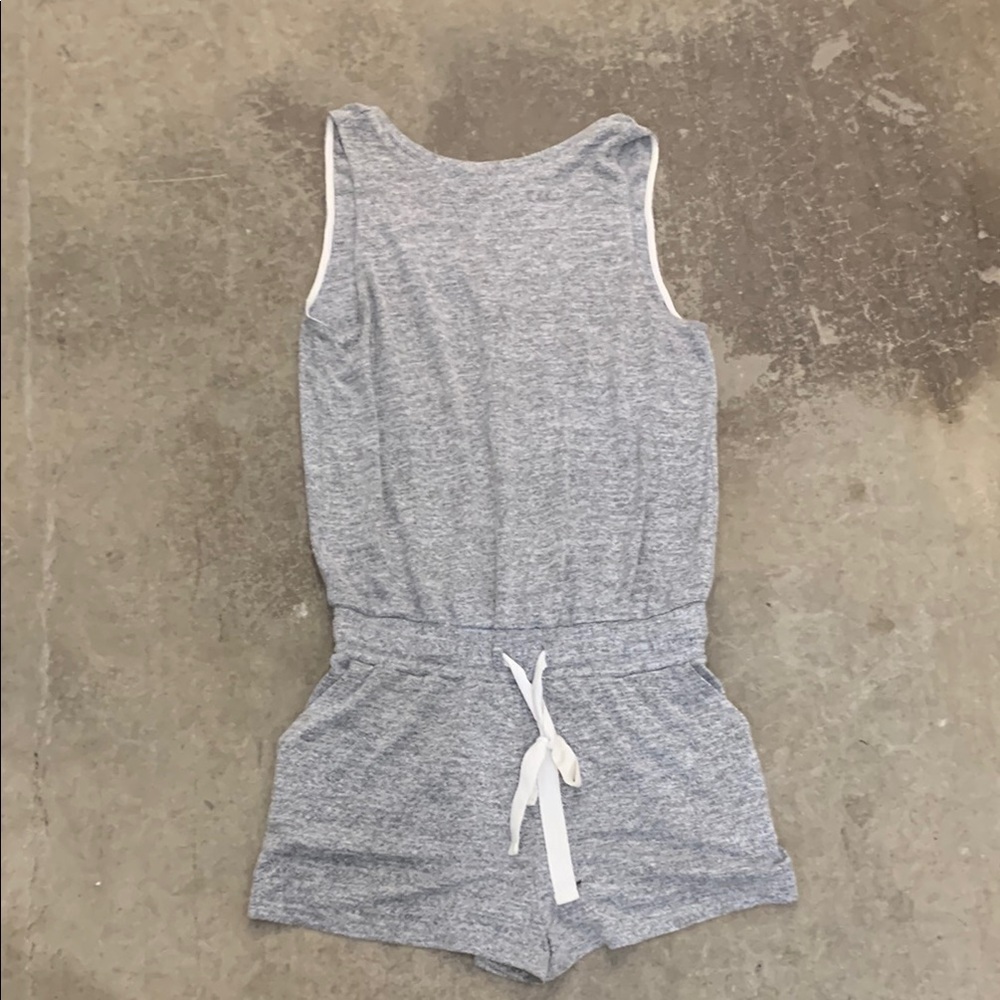 Aritzia wilfred free grey minimalist everyday romper